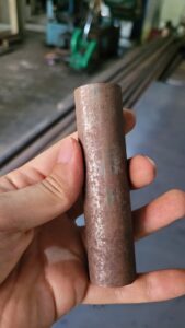Detail permukaan round bar baja SS400